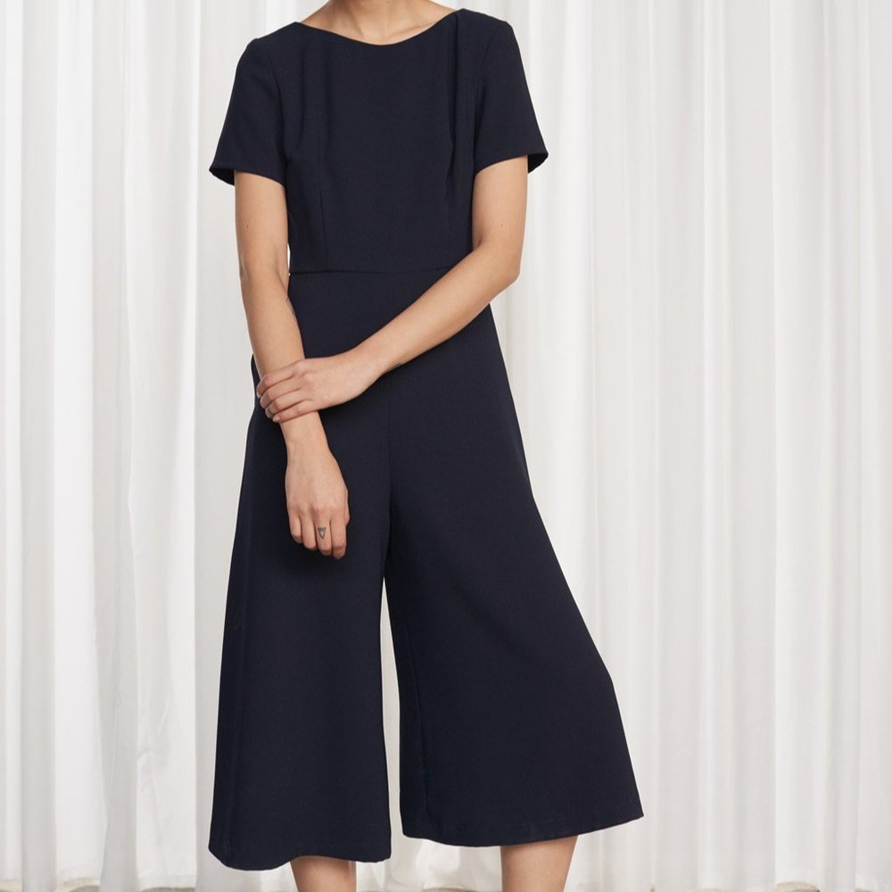 French Connection Esther Crepe Jumpsuit | Size 2